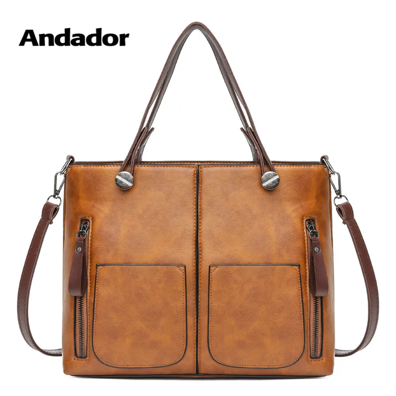 

Vintage women shoulder bag large capacity PU crossbody bags versatial fashion female handbags high quality casual messenger bags