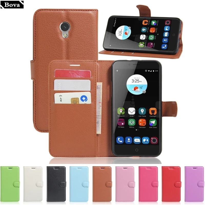 

for ZTE V7 Case Pu Leather Wallet Cover ZTE Blade V7 Card Holder Phone Case for ZTE Blade V7 5.2" Protective Case Pouch
