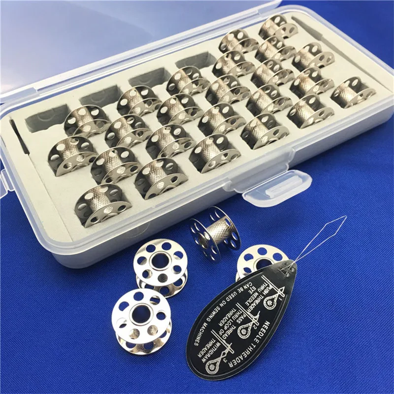 1set 28 Metal Bobbins fit Bernina And a 28 Space Plastic Bobbin case