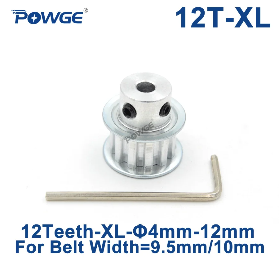 Зубчатый шкив POWGE XL с 12 зубцами диаметр 4/5/6/6 35/7/8/10/12 мм для ширины 9 5 синхронный