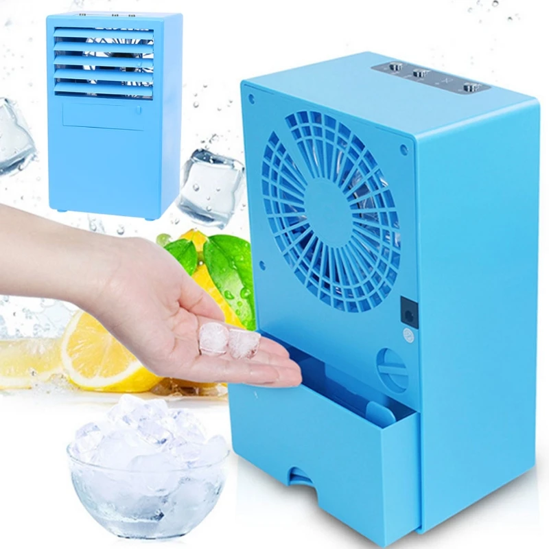 

Mini Personal Air Conditioner Fan Air Cooler Misting Desktop Table Desk