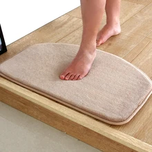 Горячая Распродажа 5 однотонных цветов коврики для ванной комнаты 40*60 см коврик для ванной комнаты теплый плюшевый комплект напольных ковриков для ванной комнаты