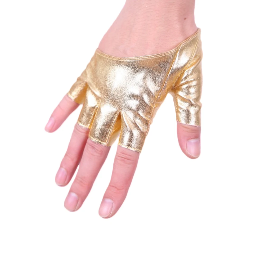 Сексуальные женские перчатки без пальцев из искусственной кожи, красные, для шоу, для танцев на шесте, однотонные, Красивые перчатки, 2018