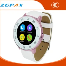 ZGPAX 2016 Bluetooth Smart Uhr für Android/IOS Reloj Smartwatch Mujer MTK2502 Runde Schrittzähler Männer Armband Mp3-player