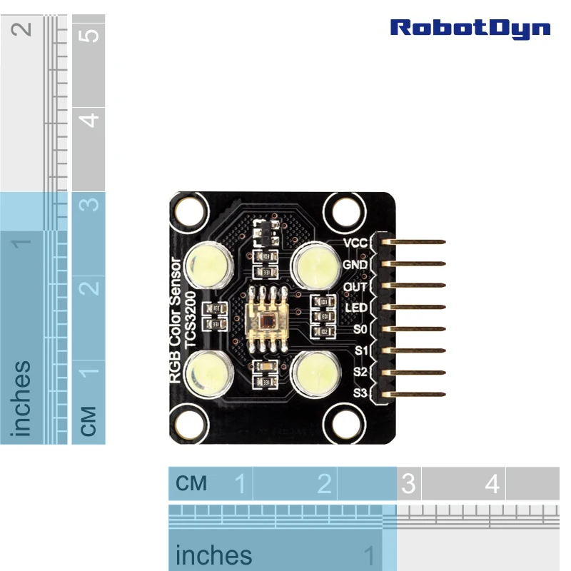 Цветной датчик RGB TCS3200 с кристально чистым светодиодом. VCC 3 В/5 В|rgb color sensor|color