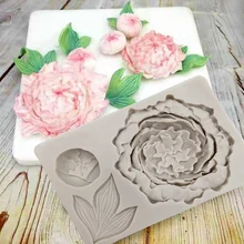 Minsunbak торты инструменты цветок силиконовые формы DIY шоколад Gumpaste выпечки инструменты