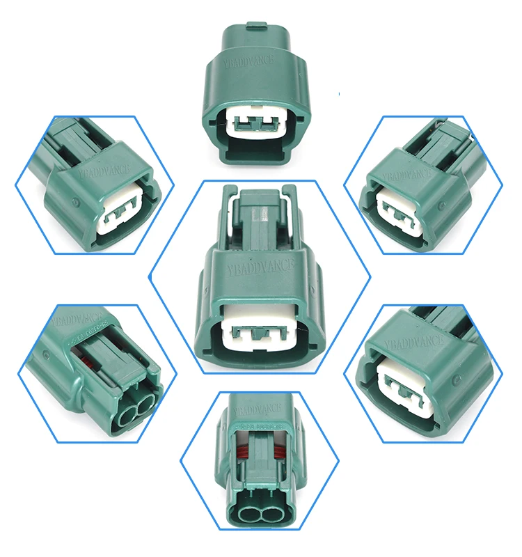 6189-0775 темно-зеленый PBT 2-контактный разъем Sumitomo | Автомобили и мотоциклы