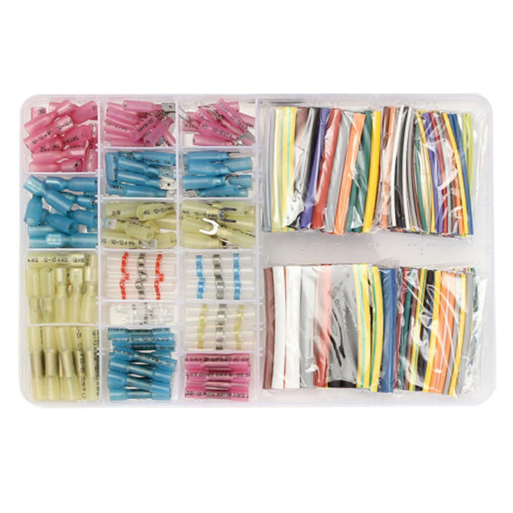 

678x Vehicle Car Heat Shrink Butt Connectors Electrical Terminals Kit Wire Crimp
