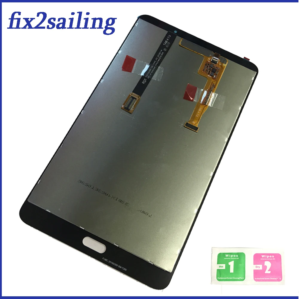 

New 100% LCD T280 Display Touch Screen Digitizer Sensors Assembly Panel Replacement For Samsung Galaxy SM-T280 T280 T285