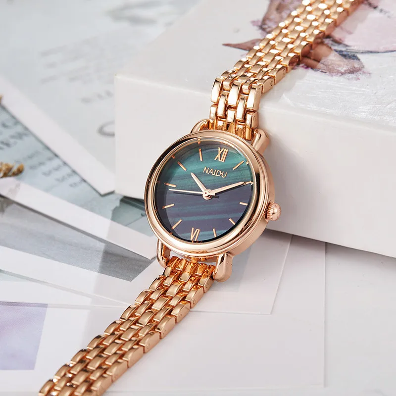 

New Fashion Luxury Rose Gold Women Watch Women Elegant Steel Bracelet Unique Design Ladies Quartz Wrist Watches relogio feminino