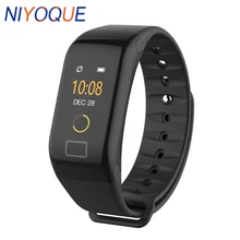 NIYOQUE F1 умный фитнес-Браслет Смарт Браслет монитор сердечного ритма приборы для измерения артериального Давление с Шагомер Спорт часы умный Браслет ремешок