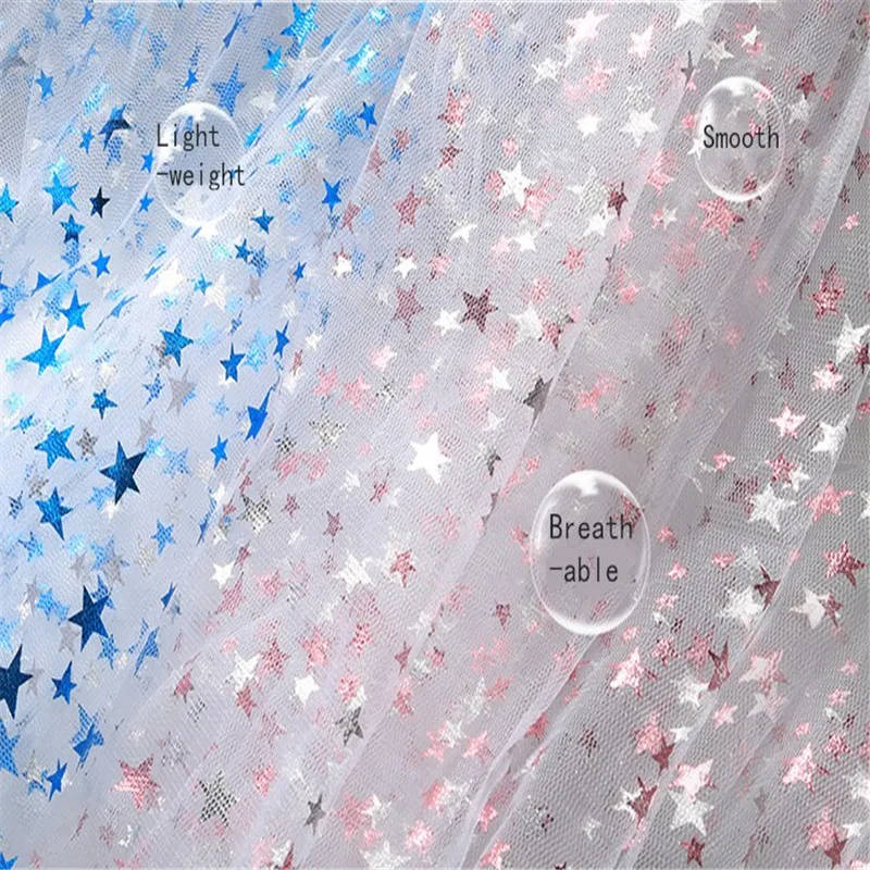 

1.5*1 Meter Silver Star Tulle Sequins Fabric DIY Baby Shower Tutu Skirt Sashes Princess Dress Wedding Party Home Decor Supplies.
