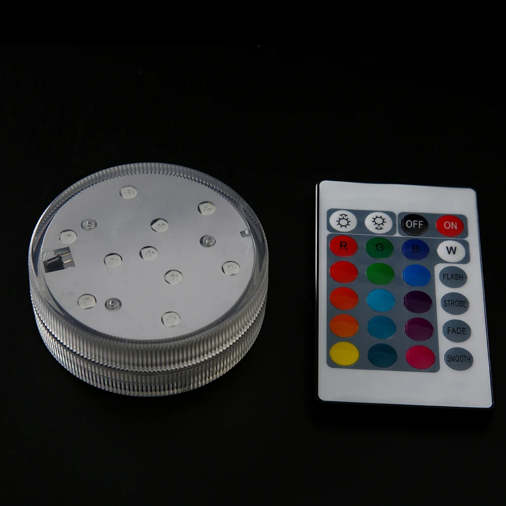 

16 Color Led Light And Remote Control For led Glass Hookah with Water Proof Function without batteries