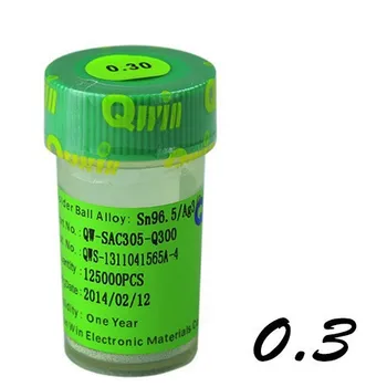 

125k lead-free 0.3mm BGA reballing solder balls for reworking