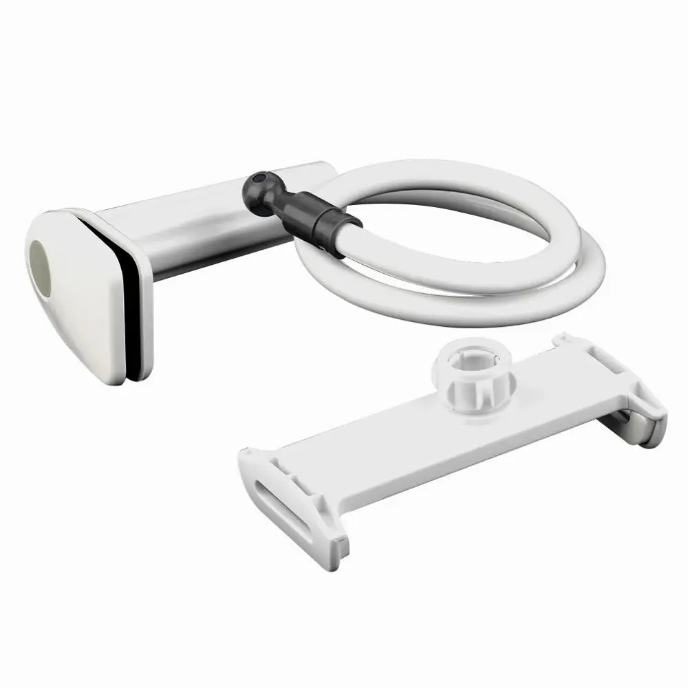 White Black Подставка для настольного компьютера Подставка для планшета ленивая 360 градусов Гибкая рукоятка легкая Поддержка крепление для Ipad - Цвет: White Black