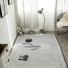 WINLIFE Европейский супер мягкий ковер с рисунком кактуса детский коврик для ползания прикроватный коврик Противоскользящий коврик для гостиной/зала моющийся коврик