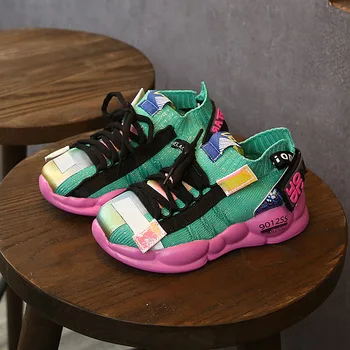 

2019 Autumn Boys Girls Sneakers Fashion Children School Sport Trainers Baby Toddler Little Big Kid Runing Casual Shoes Girls