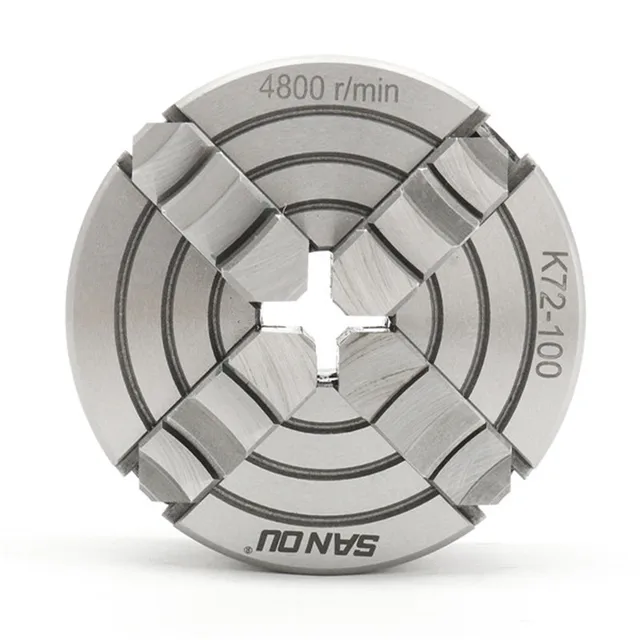 ALLSOME K72 Lathe Chuck 80/100/125mm 4 Jaw Independent Hardened Reversible Tool HT2026-2028