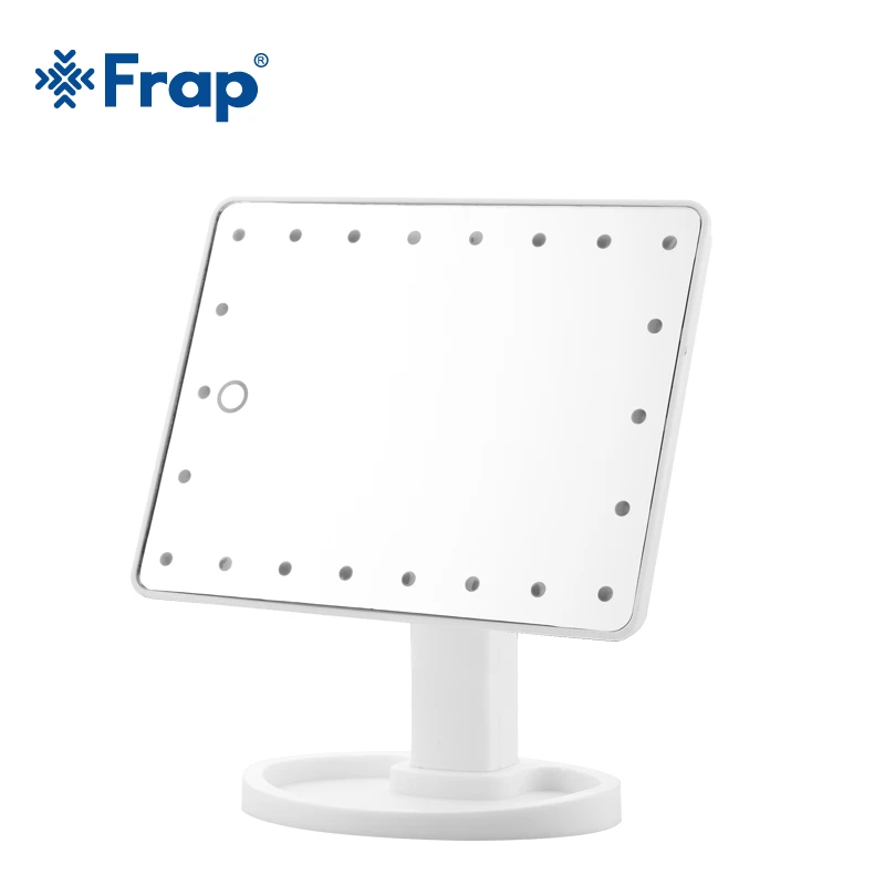 Frap مرآة حمام شاشة LED باللمس المهنية الغرور مع 16 LED أضواء الجمال قابل للتعديل كونترتوب 180 الدورية Y61004/5/6