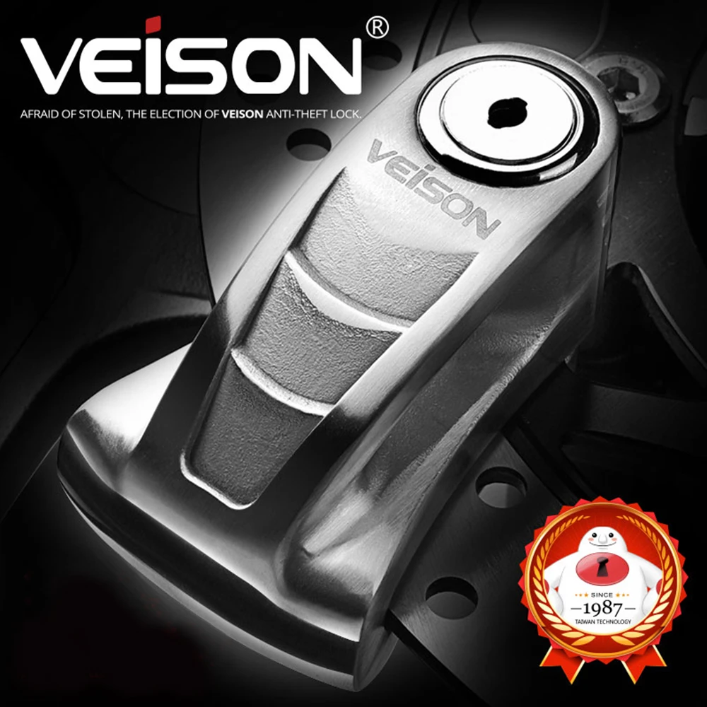 

VEISON Safety Disc Lock Bicycle Anti-theft Motorcycle Scooter Motorcycle Rotor Brakes waterproof padlock Motorbike security lock
