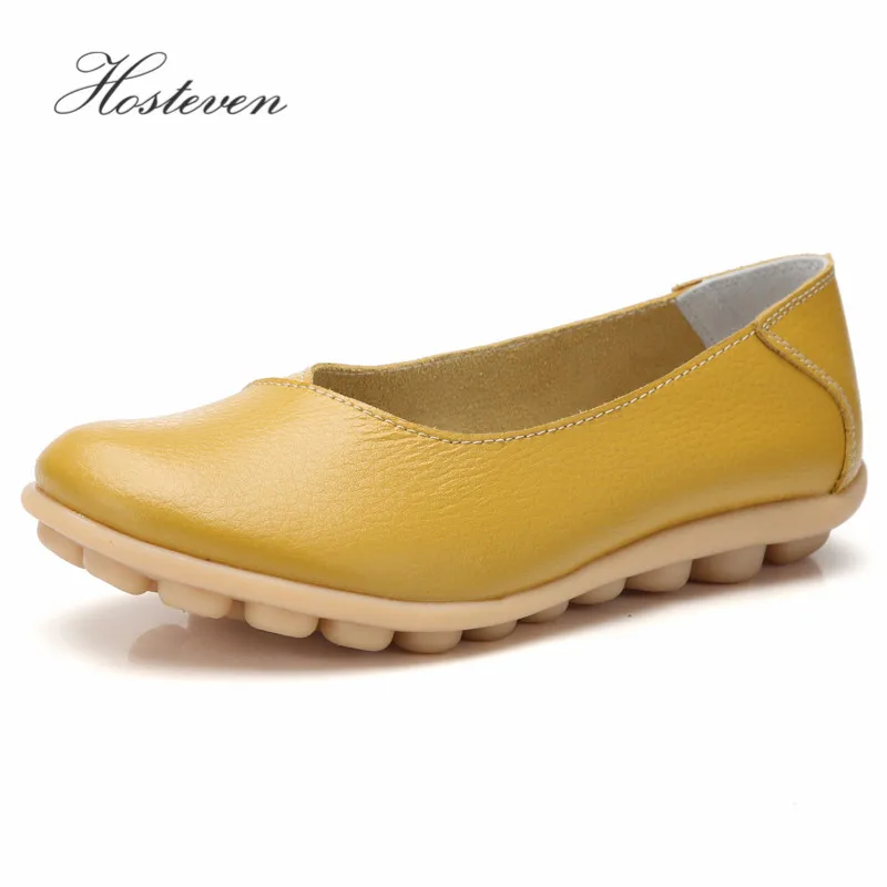 

Hosteven Women Shoes Flats Sneakers Loafers Casual Moccasins Genuine Leather Comfortable Ladies Female Shoe Low Heel Footwear