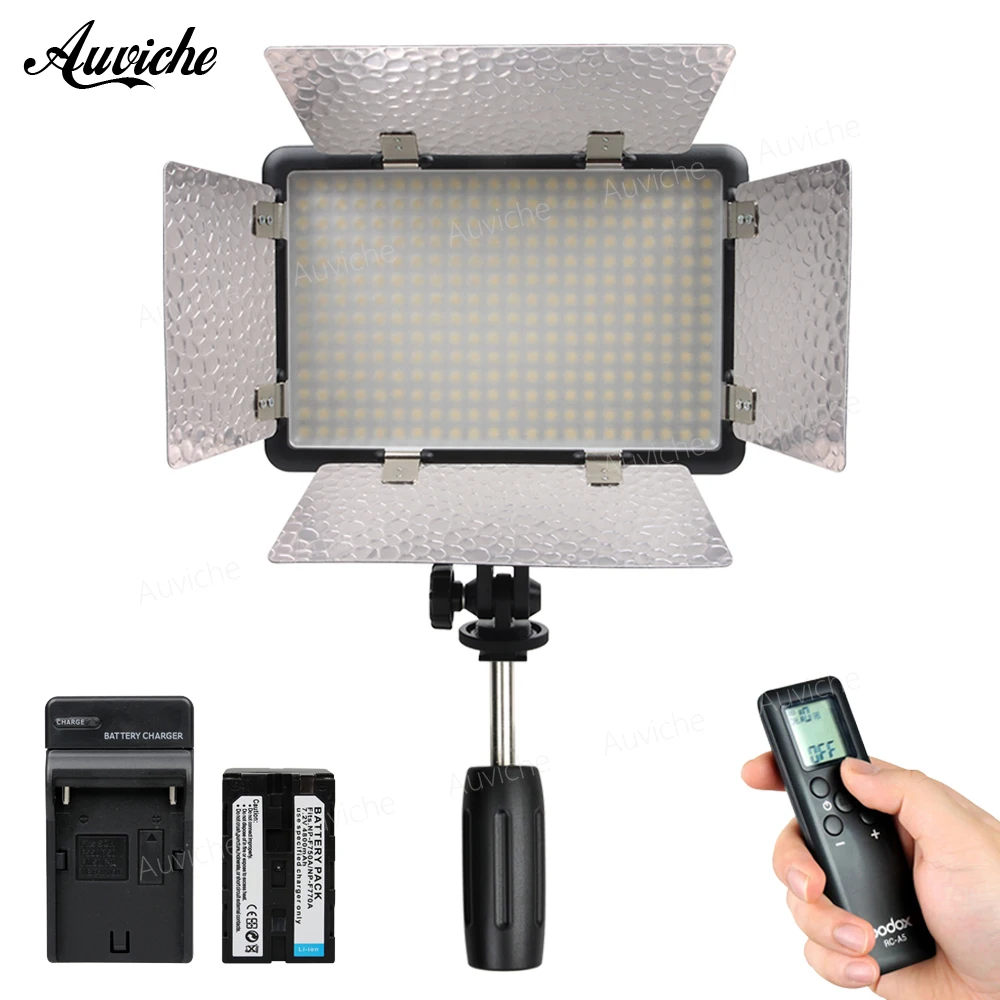 

Godox LED308IIW 5600K LED Video LED light Fill Light with F750 battery for DSLR Camera Camcorder DV for Wedding News Interview