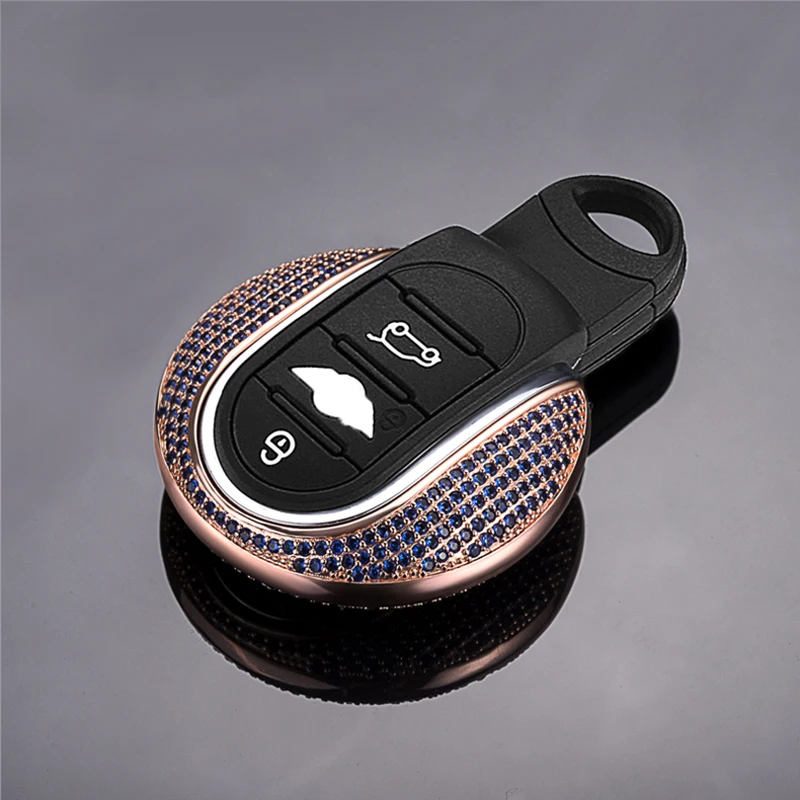 Подарок Высокое качество Роскошный ключ с бриллиантами чехол в виде ракушки для BMW Mini Cooper F56 F55 F54 F60 R55 R56 R59 R60 R61ONE S, Clubman(чехол для ключей - Название цвета: Color 5