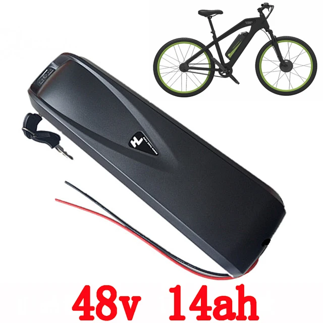 Cheap Free shipping Sanyo battery 48v 14ah lithium battery for electric bikes 48v 1000w new bottle battery pack with free charger