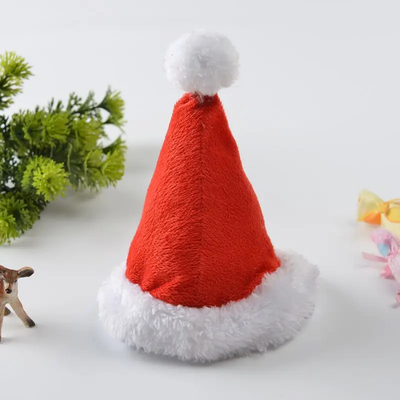 

2019 Pet Christmas Santa Claus Cap Pet Hat Dog Cat Cute Holiday for Christmas Party Christmas Pet Supplies for Small Medium Pets