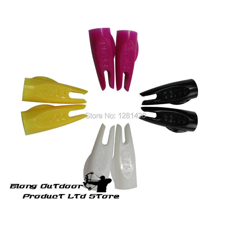 Free Shipping 100 Pcs N11/32 Wooden Arrow Nock For Arrow Hunting