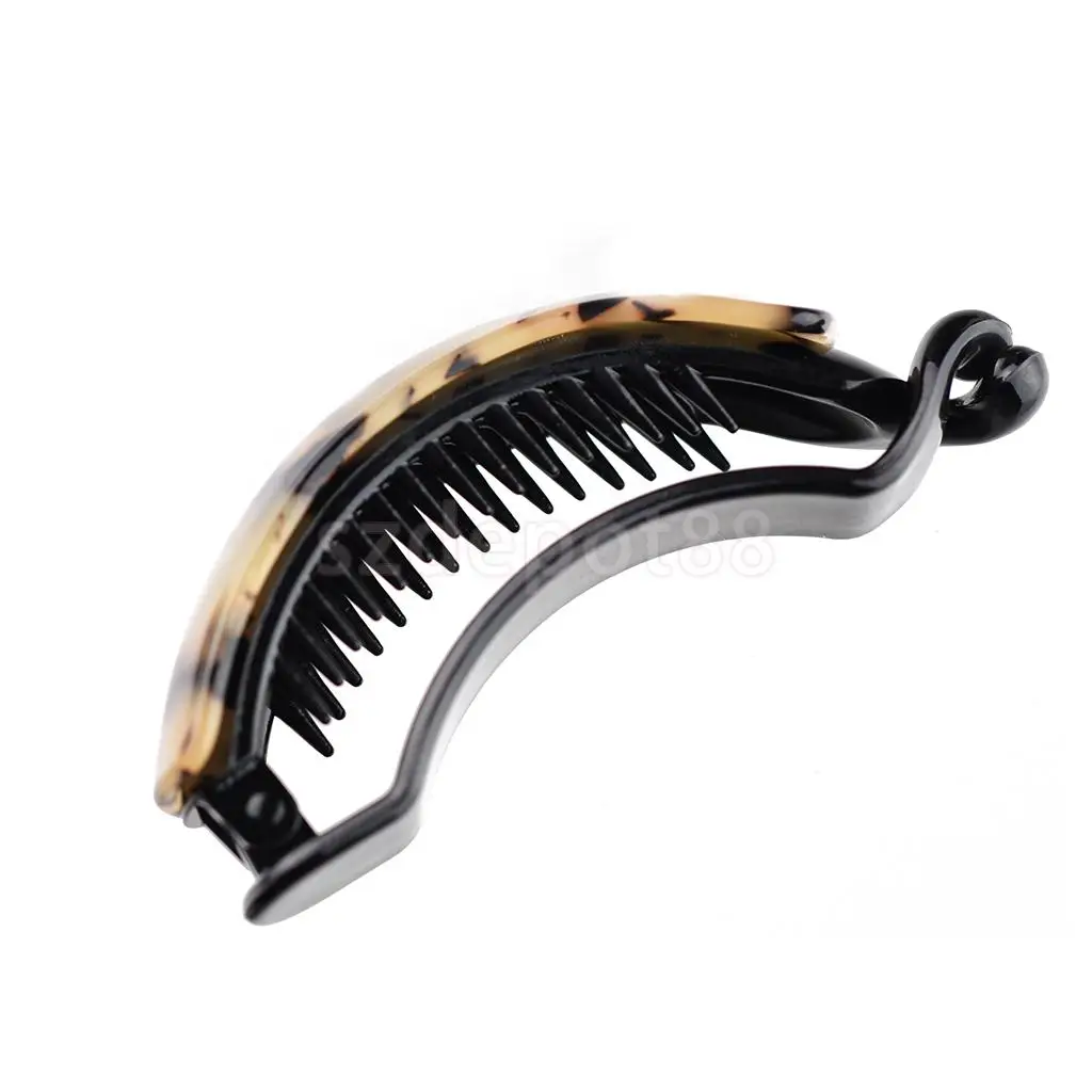 Large Long Banana Hair Clip Hairpin Acetate Headwear Ponytail Holder For Women Lady Girl