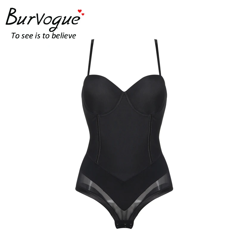 Burvogue, Корректирующее белье, женское, сексуальное, бесшовное, для тела, трусы, шейпер, боди, для похудения, для живота, для талии, Корректирующее белье, для платья - Цвет: Black