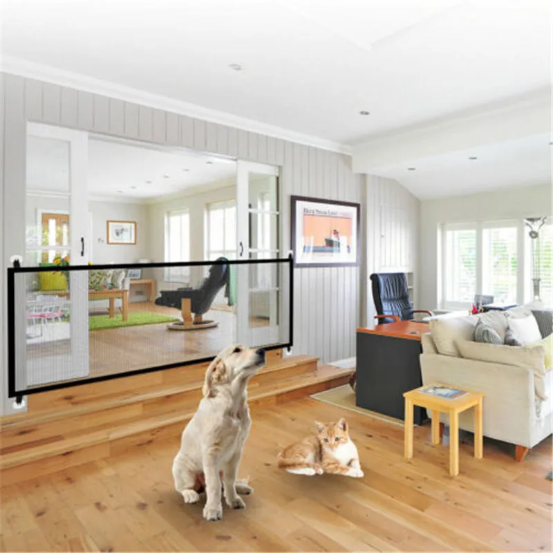 

2019 Magic-Gate Dog Pet Fences Portable Folding Safe Guard Indoor and Outdoor Protection Safety Magic Gate For Dogs Cat Pet