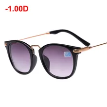 Очки для близорукости, мужские и женские очки для близорукости, оправа с серыми линзами, солнцезащитные очки для близорукости, очки для близорукости-1,0~ 4,0 с диоптриями