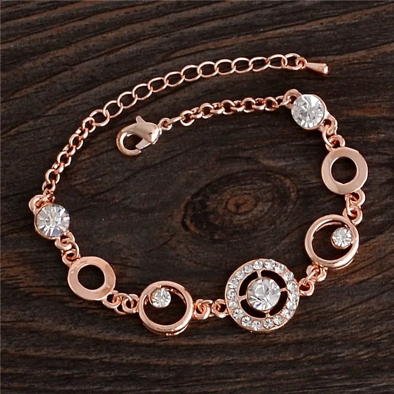 0363 Dama Brazalete Pulseras S Rose Gold Filled Zircon Bracelets 0363 Dama Brazalete Pulseras S Rose Gold Filled Zircon Bracelets Angle Wings Bracelet For Women Fashion Jewelry In Chain Link From