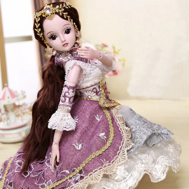 Кукла для девочек танцев 60 см большая 1/3 Bjd полный комплект 19 шарнирных подарочных