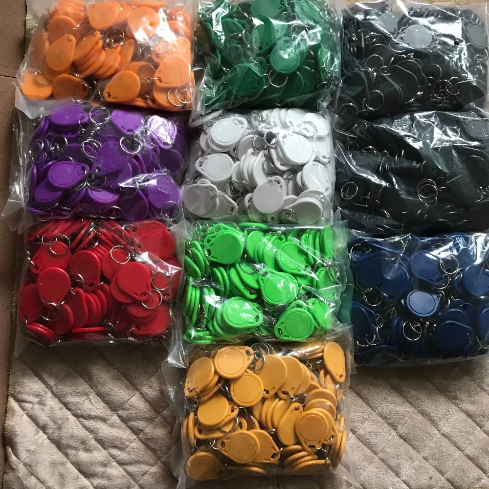 

1000PCS 13.5MHZ CUID Changeable MF S50 1K IC Keys Keyfobs Token Tags S50 NFC Clone Copy Back door Rewritable Blank Magic Card