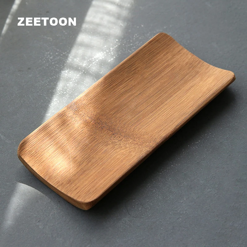 

Natural Old Bamboo Handmade Coffee Tools Tea Scoop Vintage Chinese Kung Fu Tea Set Chahe Cha Tea Towel Holder Ze Mat Pad Coaster