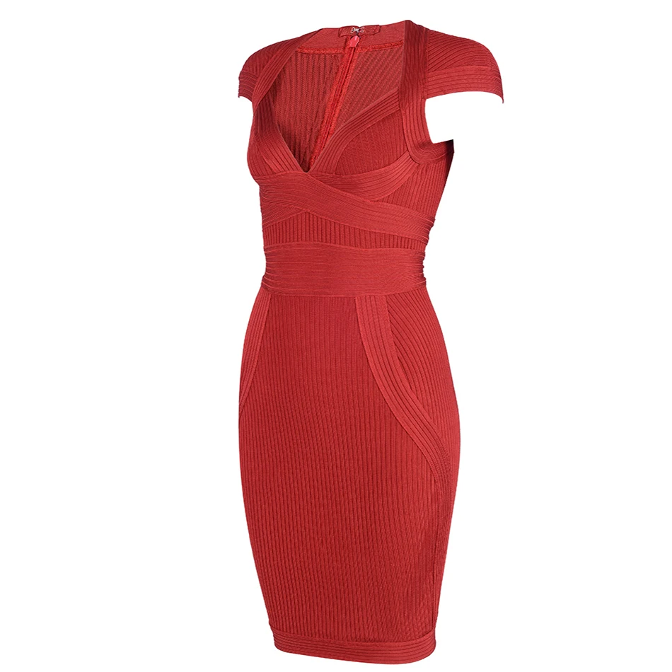 Seamyla-red-vestidos-women-new-fashion-bandage-dress-2