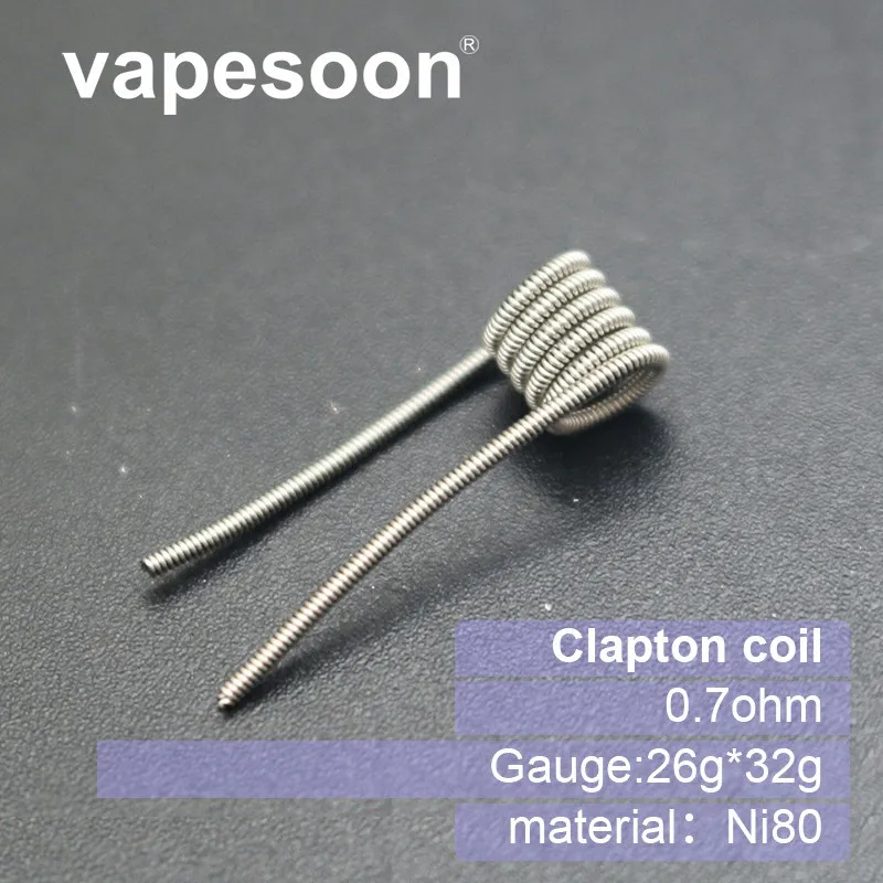 500 шт. Alien Clapton Coil 0,25 0.7ohm Hive Tiger шахматный Juggernaut нагревательный провод Vape сопротивление предварительно оборудованная катушка