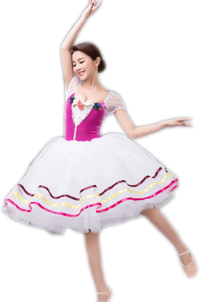 Children Ballet Pompon Skirt Adult Dress Professional Dance Practice Performance Costumes Tutus contemporary dance costumes ballet leotards for girls