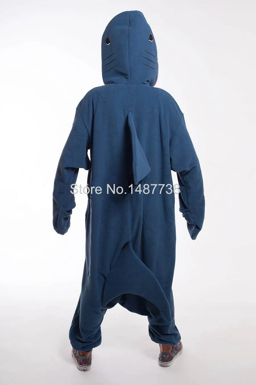 Kigurumi Adult Pyjamas Cosplay Costume Blue Shark Onesie Lemur Sleepwear Homewear Unisex Pajamas Party Clothing For Women Man -