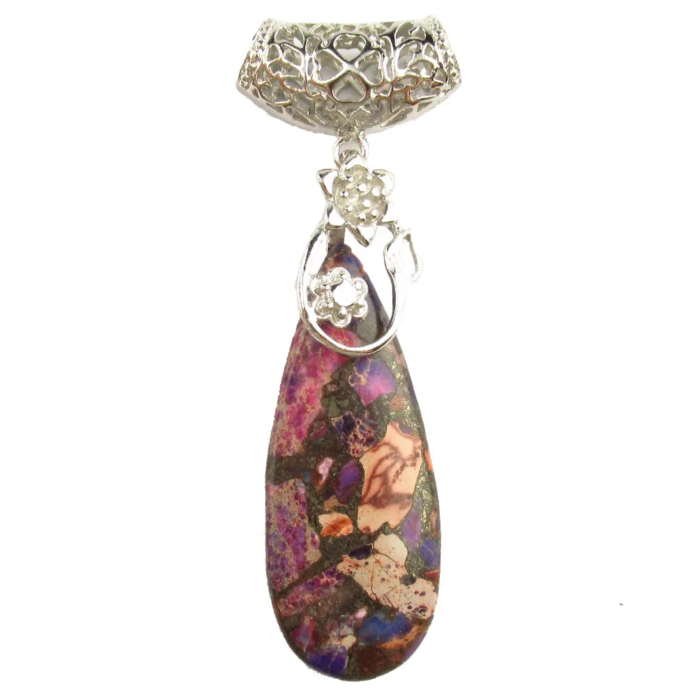 YUTENG многоцветный варисцит Пирит(морской камень из осадочной породы и Пирит) кулон для женщин модные ювелирные изделия женские подарки LL817
