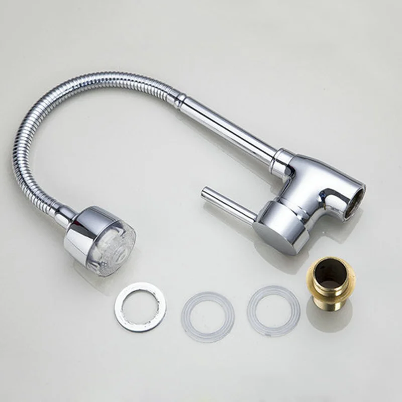 Кухонный смеситель с поворосветодиодный МОМ 360 градусов|swivel faucet|hot coldmixer kitchen |