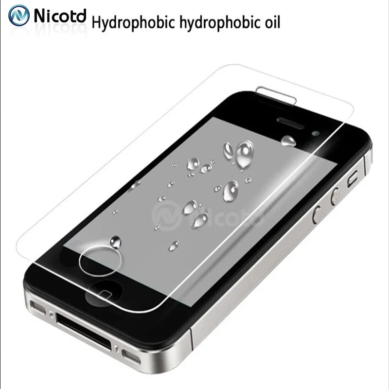 Закаленное стекло 2.5D для iPhone 4 2 шт./лот 0 3 мм защиты экрана от взрывов Защитная