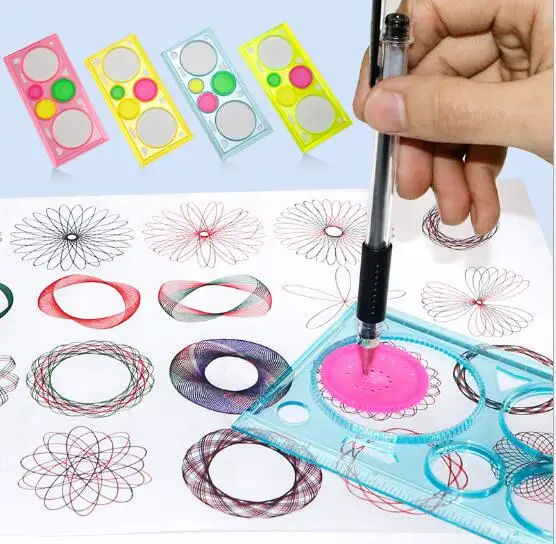 1pcs Spirograph Geometric Ruler Drafting Tools Stationery Students Toys
