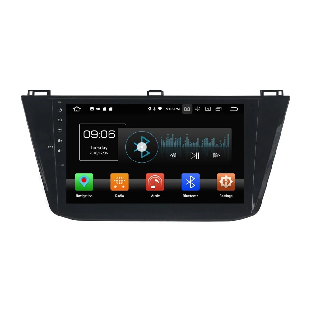 Cheap 4GB+32GB Octa Core 10.1" Android 8.0 Car Radio DVD Player for VW Volkswagen Tiguan 2016 GPS Bluetooth WIFI USB DVR Mirror-link 2