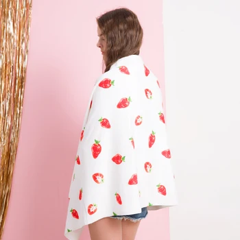 

Mattys Original sweet strawberry girl heart ins wind bamboo fiber home bath towel comfortable beach towel