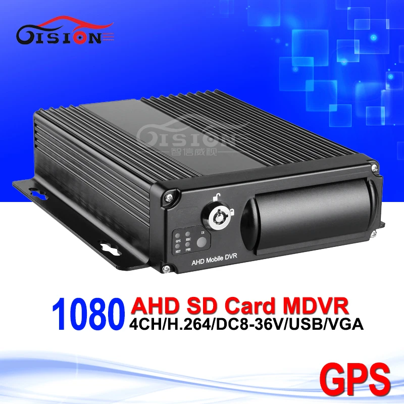 

CCTV Security Surveillance AHD Car Dvr H.264 GPS Tracker 4CH Mobile Digital Video Recorder With SD Night Vision Cyclic Recording