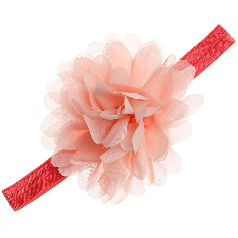 Lovely Newborn Baby Girls Chiffon Flower Headbands Toddler Headband Photography Props Infant Headband Hair Accessories crochet baby accessories